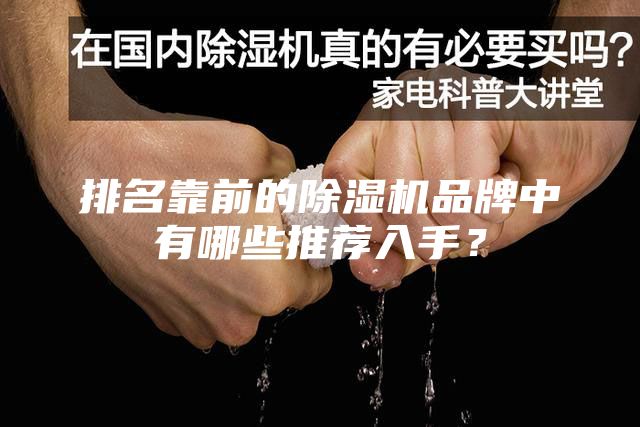 排名靠前的除濕機品牌中有哪些推薦入手？