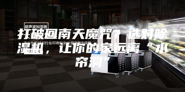 打破回南天魔咒？選對(duì)除濕機(jī)，讓你的家遠(yuǎn)離“水簾洞”
