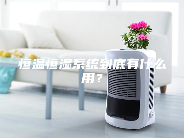 恒溫恒濕系統(tǒng)到底有什么用？