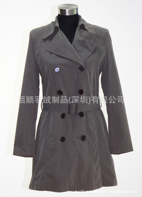 【廠(chǎng)家批發(fā)供應(yīng)女裝修身長(zhǎng)款風(fēng)衣大衣配腰帶工廠(chǎng)生產(chǎn)訂制 054】?jī)r(jià)格,廠(chǎng)家,圖片,服裝加工,佰順羽絨制品(深圳)-